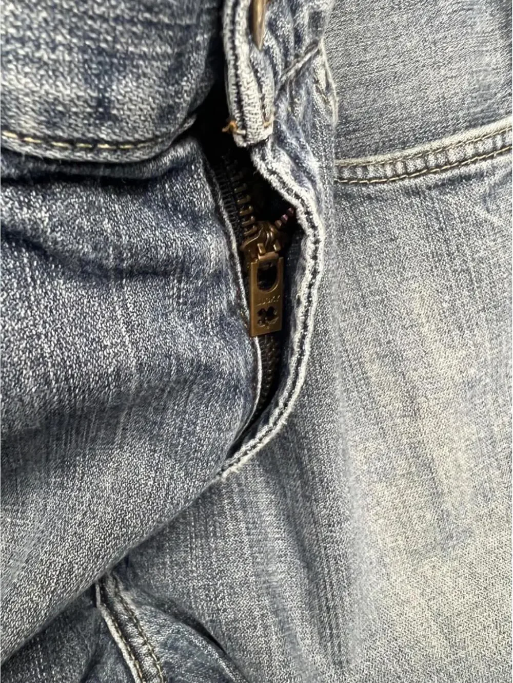 Y2K 90s Lucky Brand Dungarees Zen Straight Leg Jeans Womens Sz 32 Flap Pocket